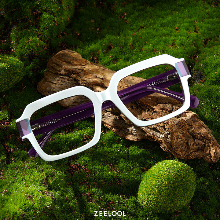 Suarez Square White Glasses Men | ZEELOOL UK4