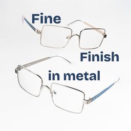 Gavin Rectangle Silver Glasses0