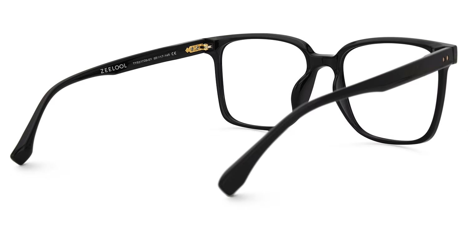 Contreras Square Black Glasses | ZEELOOL UK3
