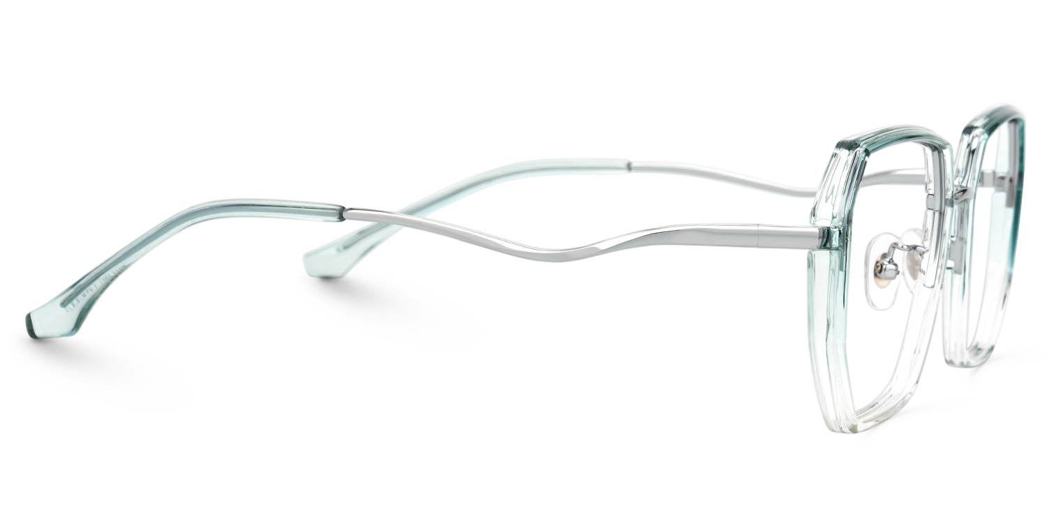Javonia Blue Geometric Frame Glasses Online | ZEELOOL UK2
