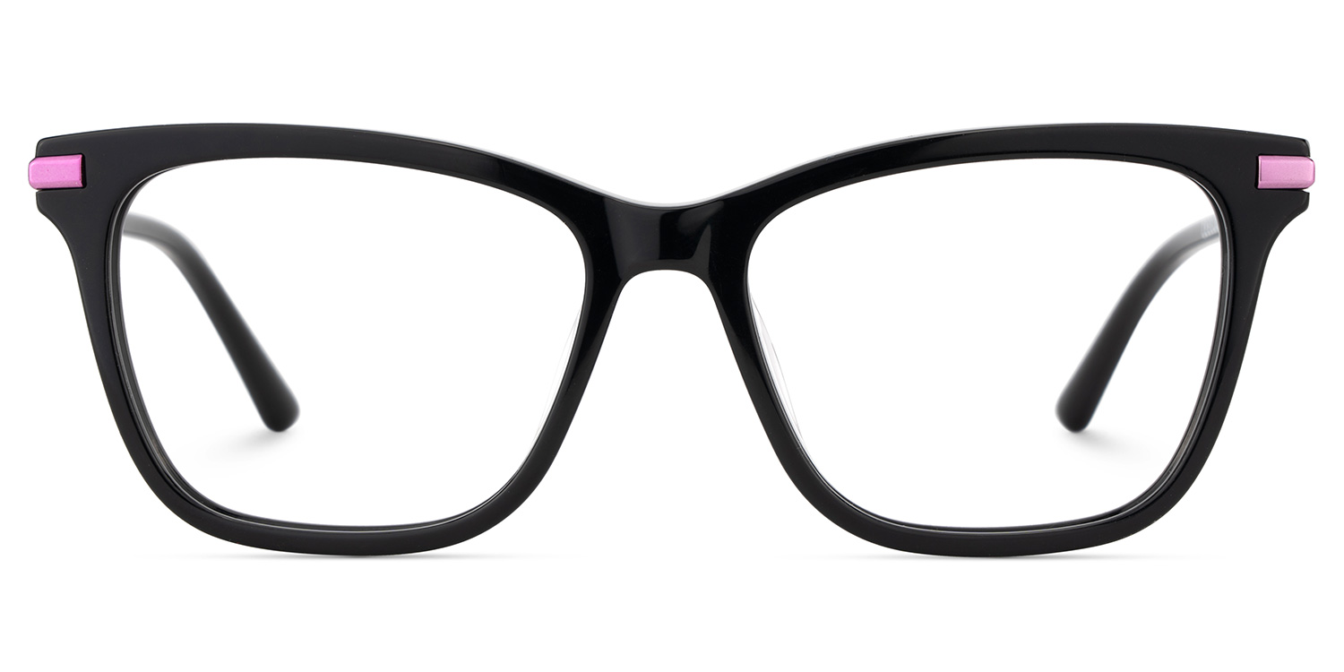 Eliot Rectangle Eyewear with Black1