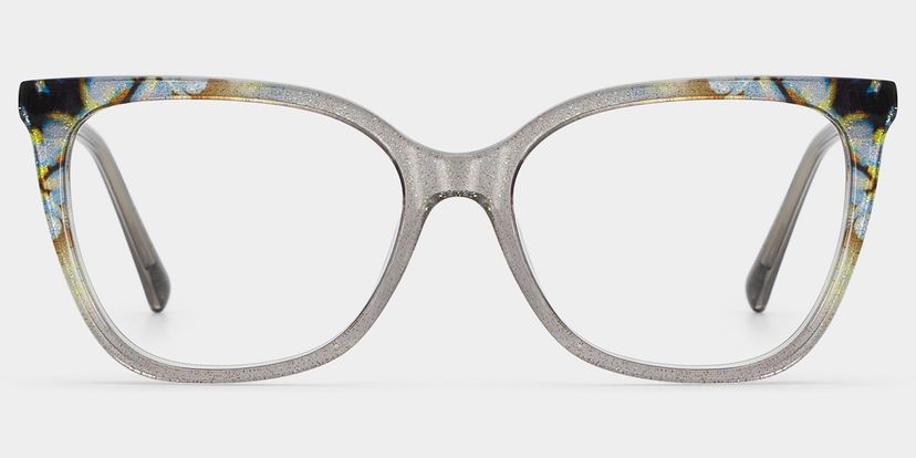 Jolie Gray Butterfly Glasses