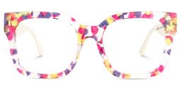 Scicluna Square Floral Glasses1