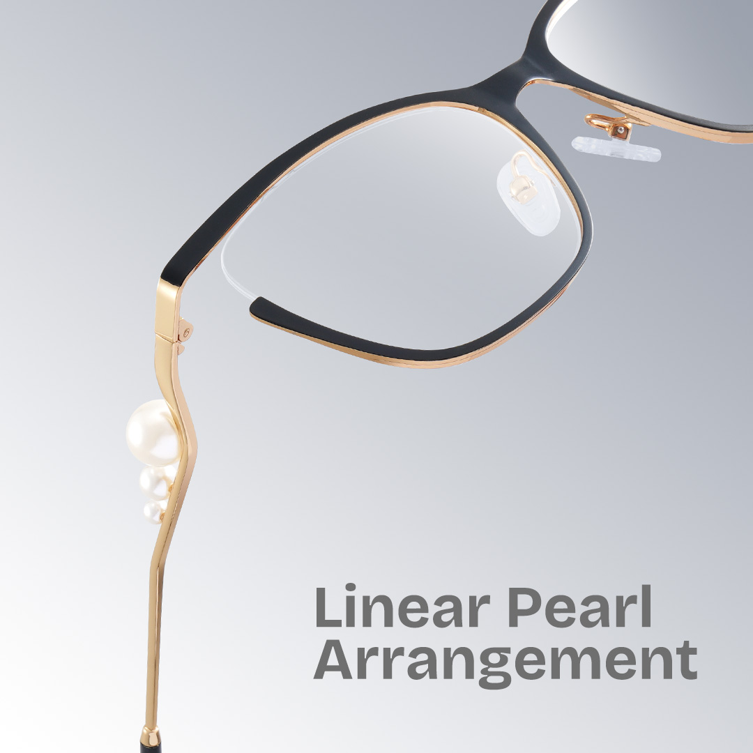 Aria Eyeglasses in Round Black Frame | ZEELOOL UK1