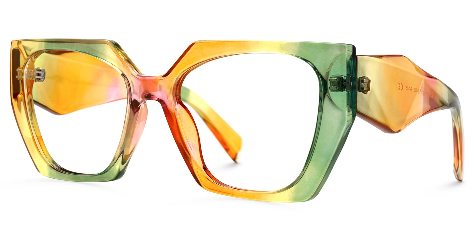 Sileidy Geometric Multicolor Funky Frame Glasses | ZEELOOL UK1