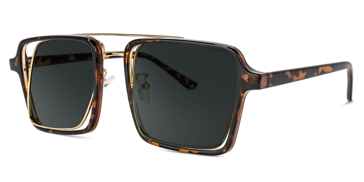 Nellie Aviator Tortoise-Gold Glasses