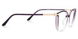 Rodz Square Purple Clear Glasses2