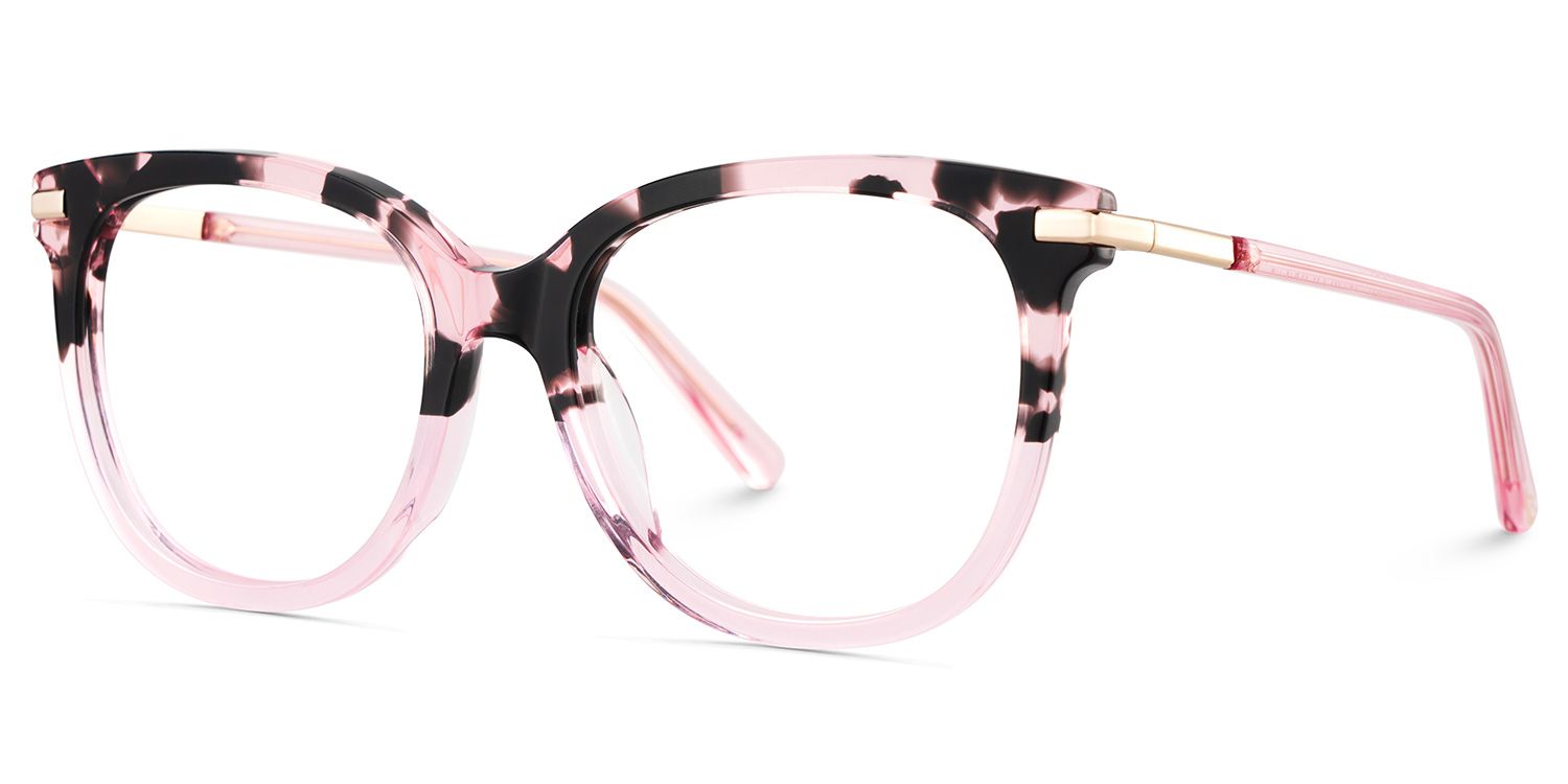 Round Pink Tortoise Glasses2