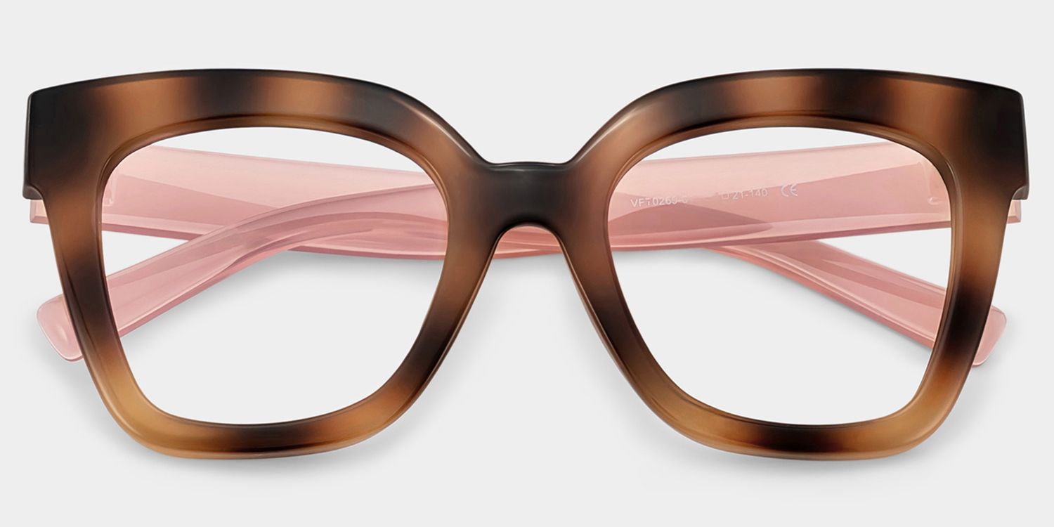 Malcolm Square Burnt Umber Frame Glasses | Zeelool4
