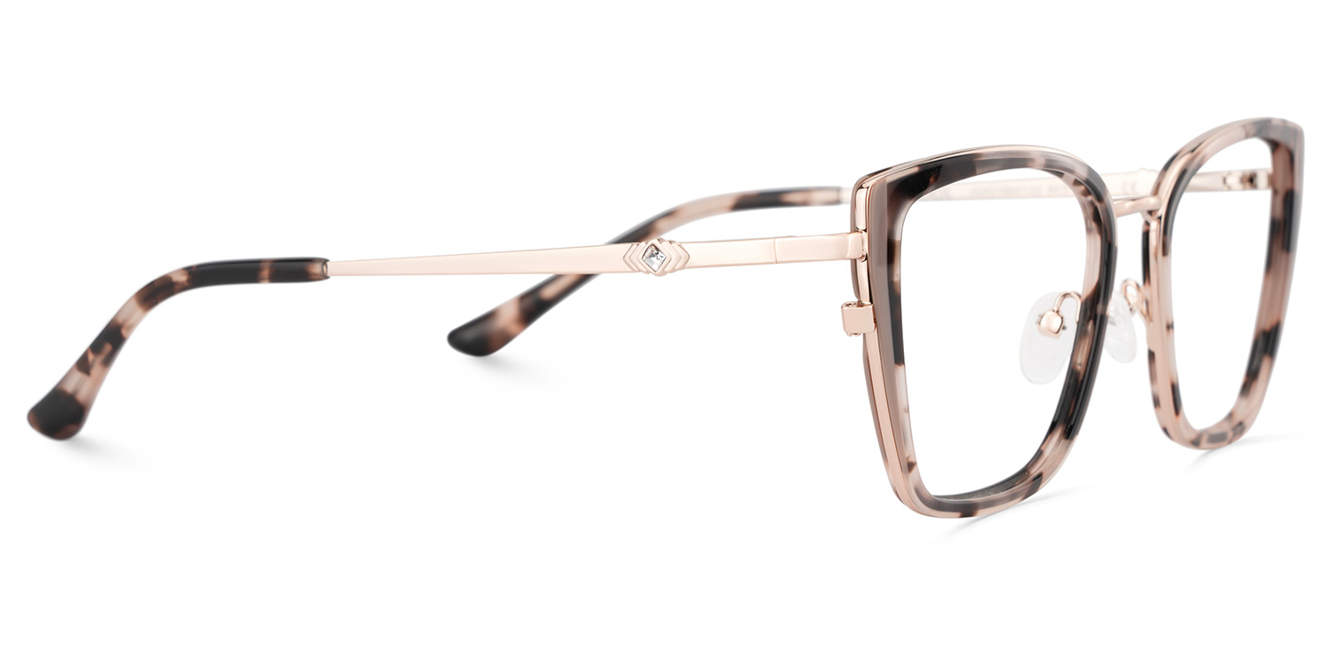 Juniper Eyeglasses in Square Tortoise Frame | ZEELOOL UK4