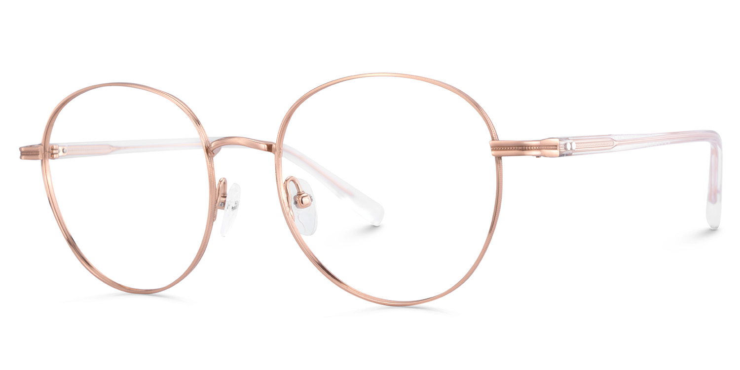 Celena Round Rose-Gold Glasses2