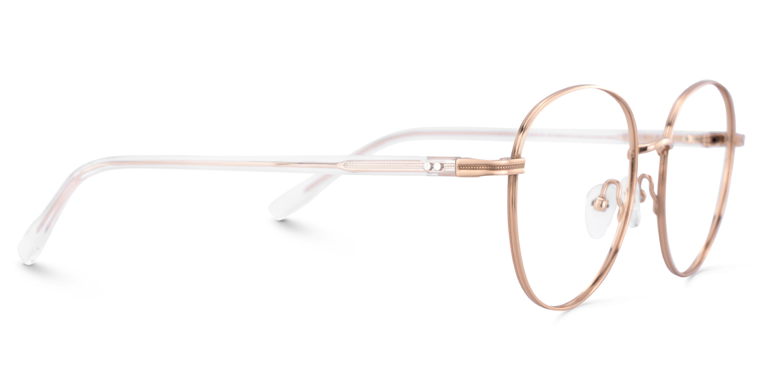 Celena Round Rose-Gold Glasses3