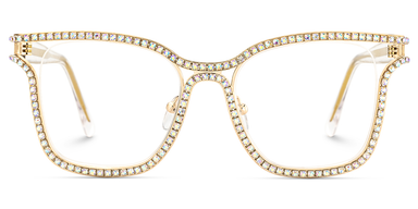 Shine Square Gold Glasses