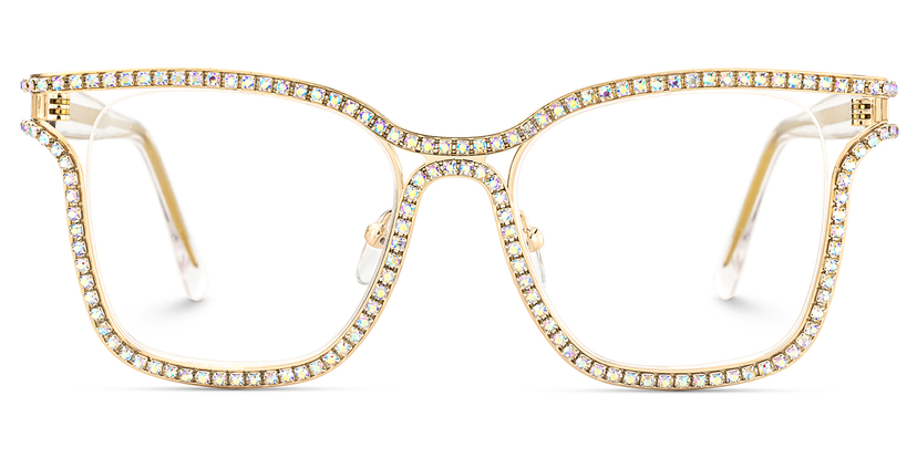 Shine Square Gold Glasses