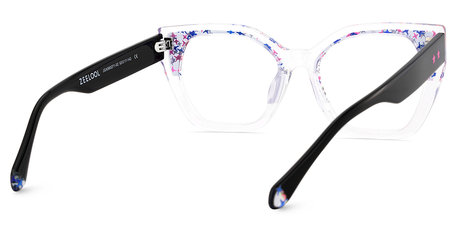 Butterfly Spectacle Frames With Crystal Color5