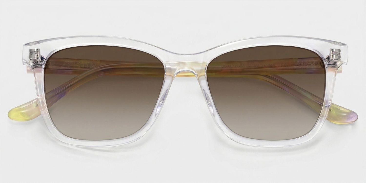 Faith Mixed Clear Rectangle Frame Sunglasses | ZEELOOL UK1