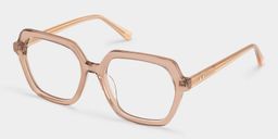 Devon Beige Geometric Glasses2