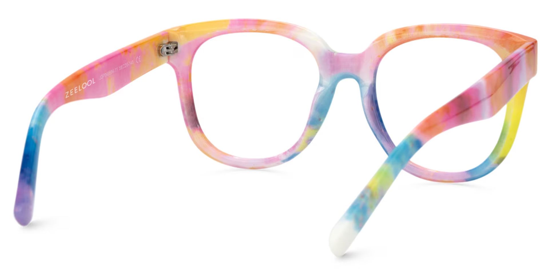 Rainbow Square Frame Glasses - Harrell on Sale | ZEELOOL UK3