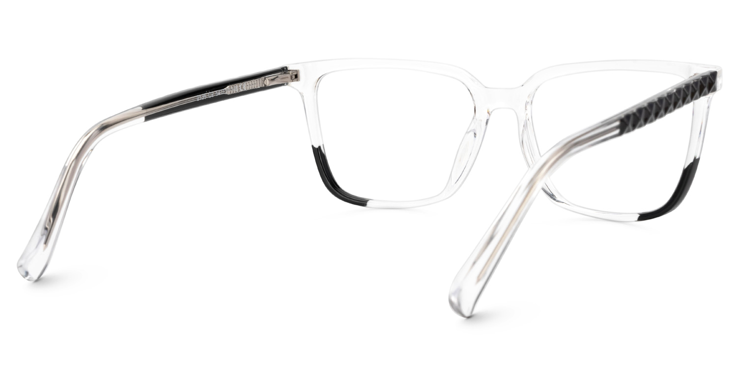 Krissy Crystal Eyeglasses in Square Full-Frame  | ZEELOOL UK3
