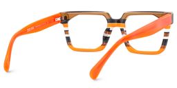 Laguer Rectangle Orange Glasses5
