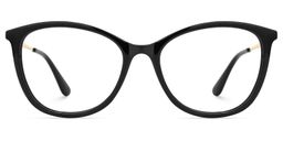 Jenee Oval Black Glasses0