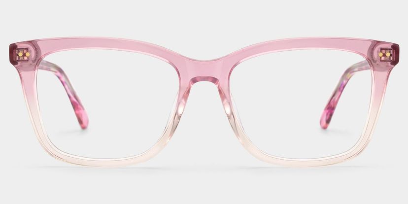 Layla Pink Square Glasses