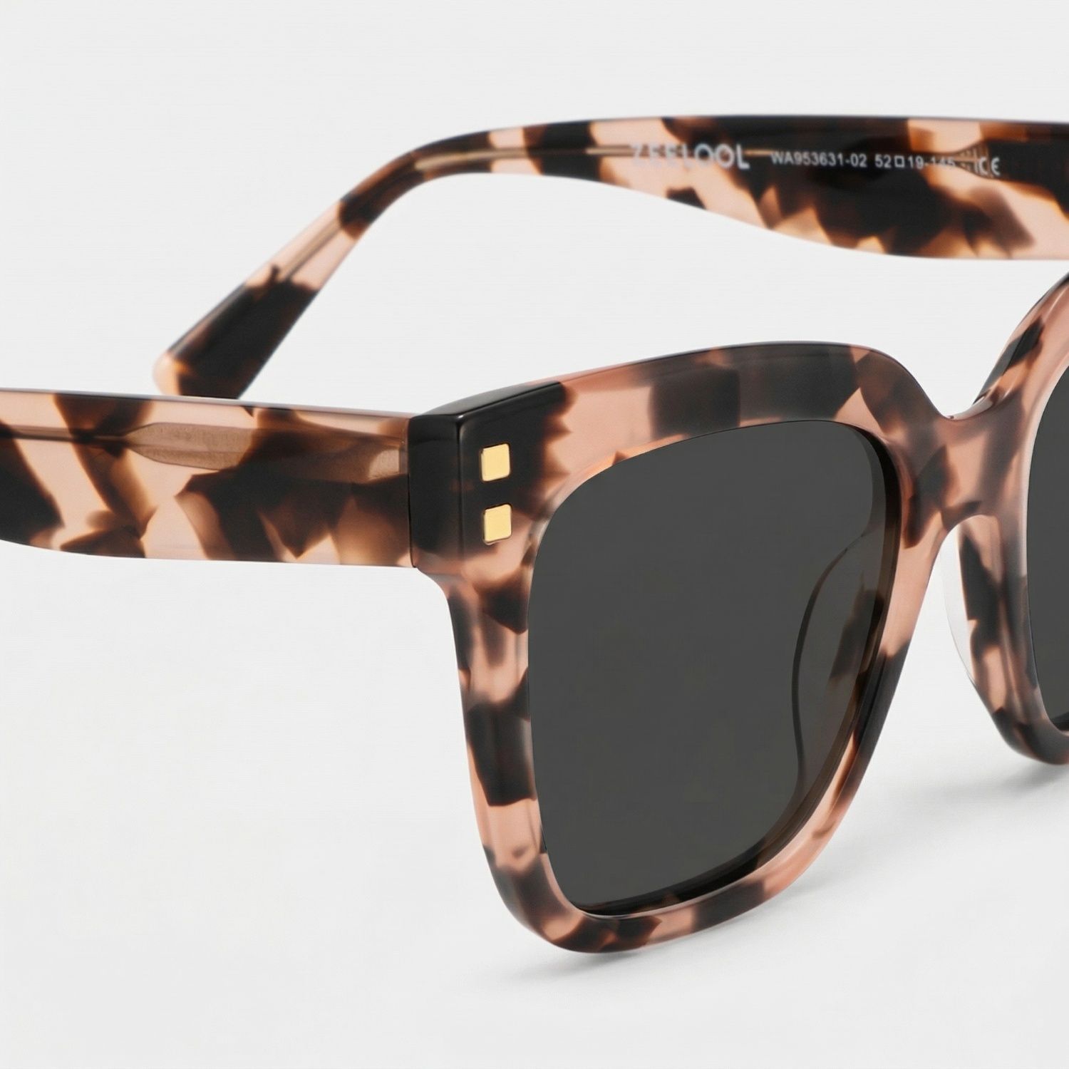 Minguela Square Cheetah Print Tortoise Glasses | Zeelool4