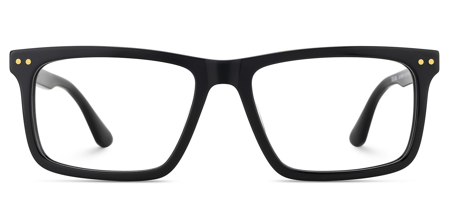 Emerson Eyeglasses in Rectangle Black Frame | ZEELOOL UK1