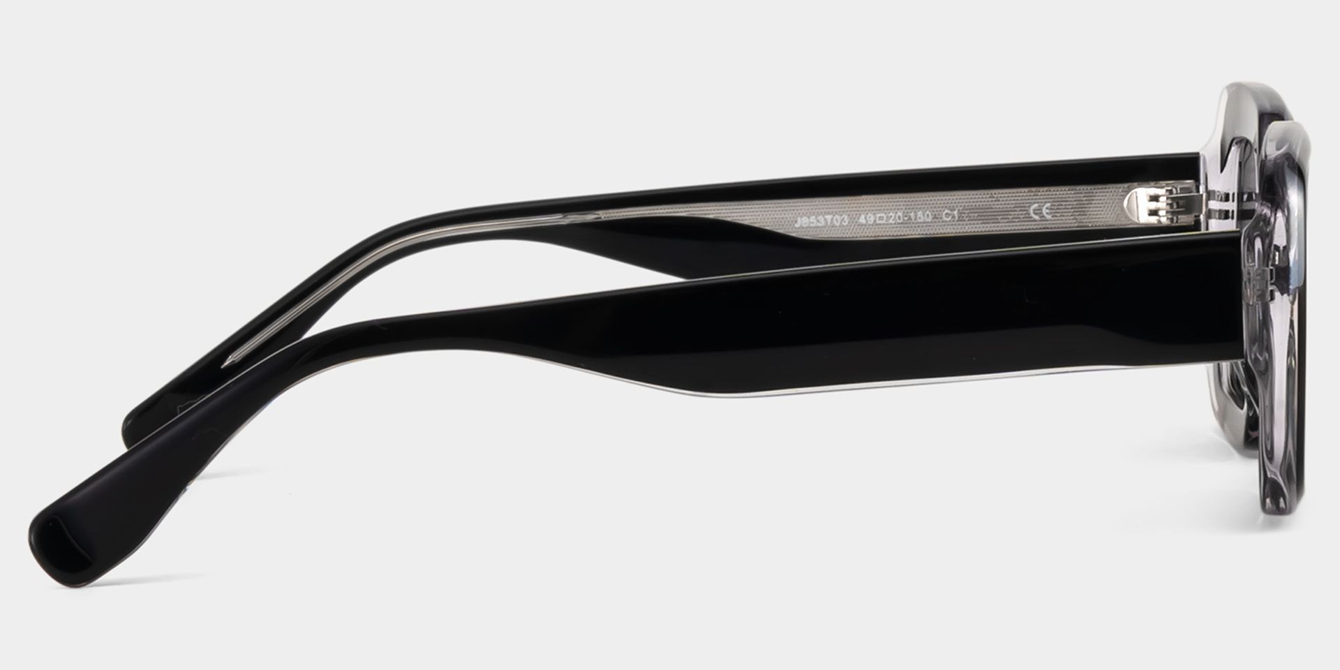 Eira Rectangle Black Polarized Sunglasses3