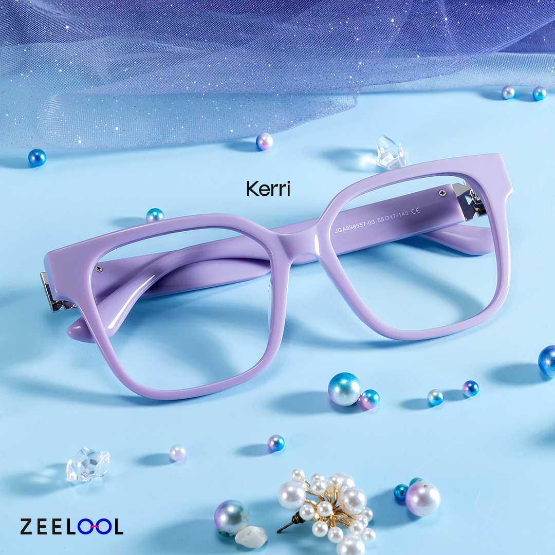 Kerri Wide Cow Print Glasses with Square Frames | ZEELOOL UK0