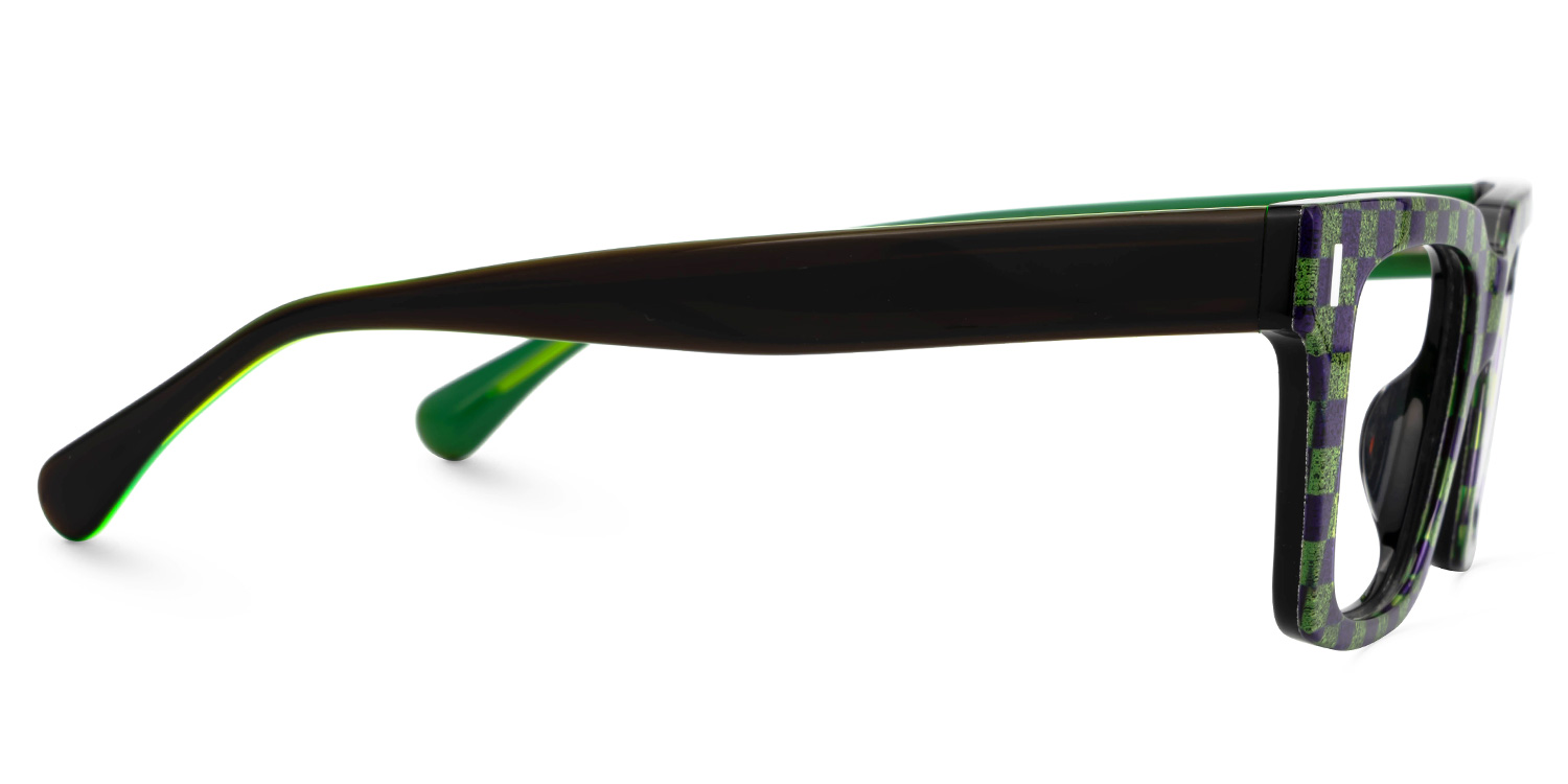 Kirkland Rectangle Green Glasses2