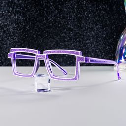 Zephyr Rectangle Lavender Glasses0