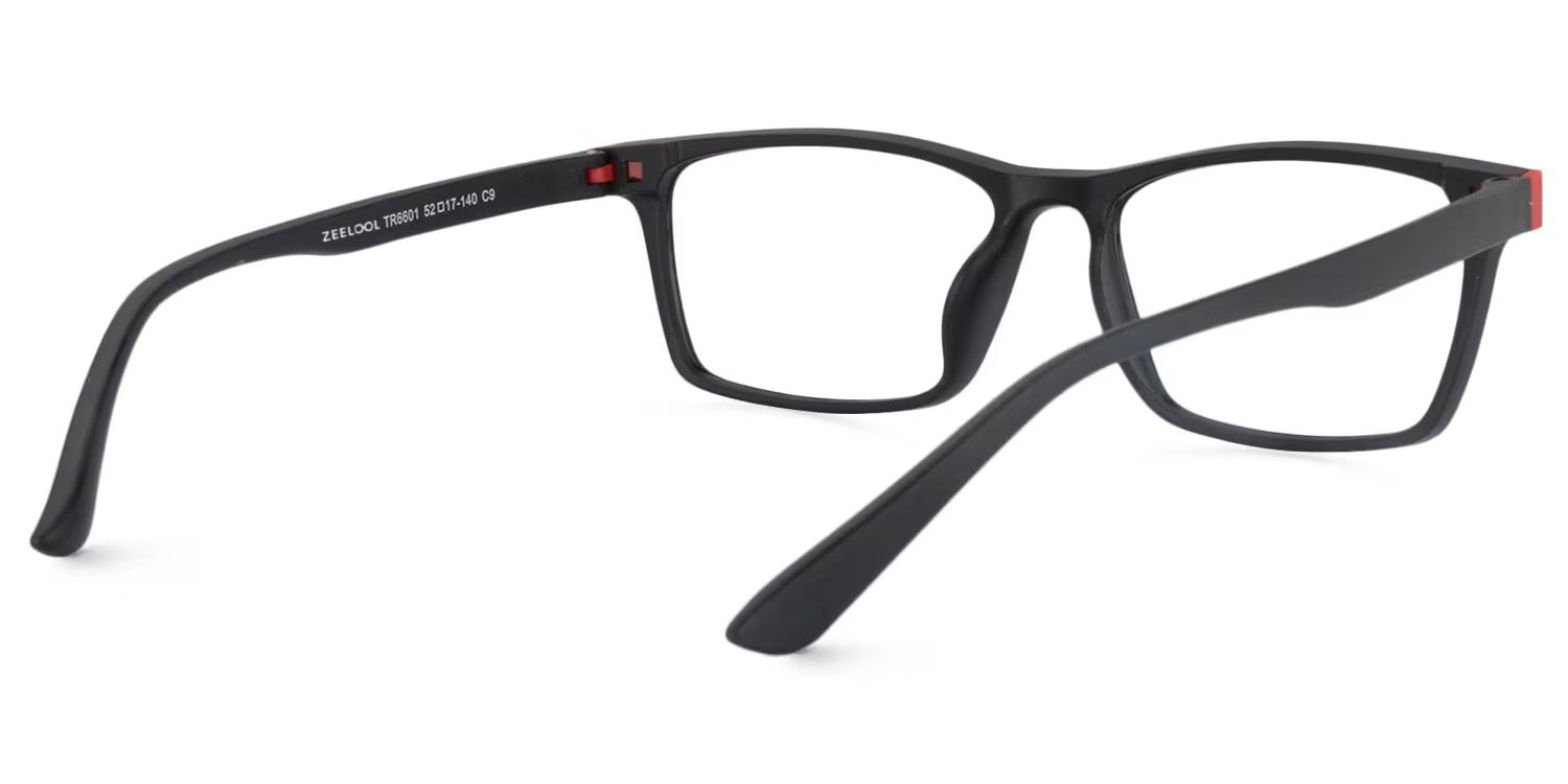Cheche Rectangle Black Eyeglasses for Women and Men5