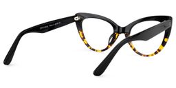 Claudette Cat Eye Yellow Tortoise Glasses4