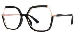 Alexia Black Square Glasses1