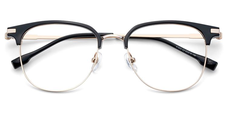 Naranjo Black Browline Glasses