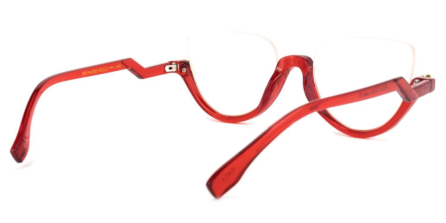 Cateye Felicia Red Glasses deals -Zeelool Glasses3