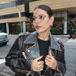 Gaga Cat eye Silver Glasses8