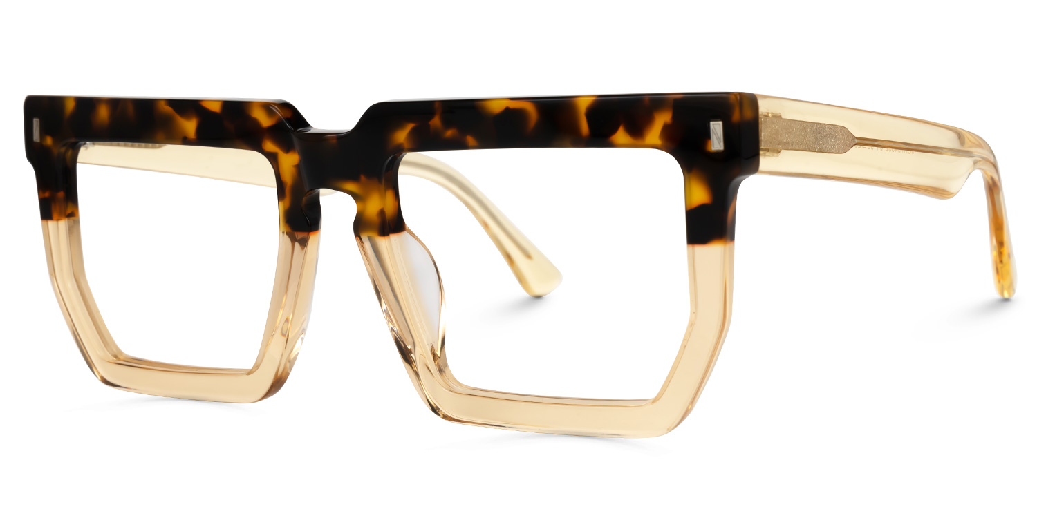 Daniela Rectangle Two-Tone Glasses1