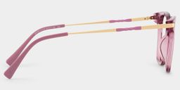Jacqui Pink Rectangle Glasses4