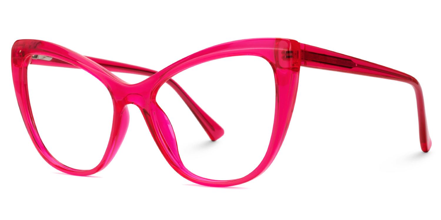Shelby Cateye Hot Pink Eyeglasses and Glasses Frames1