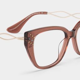 Alma Butterfly Brown Glasses4