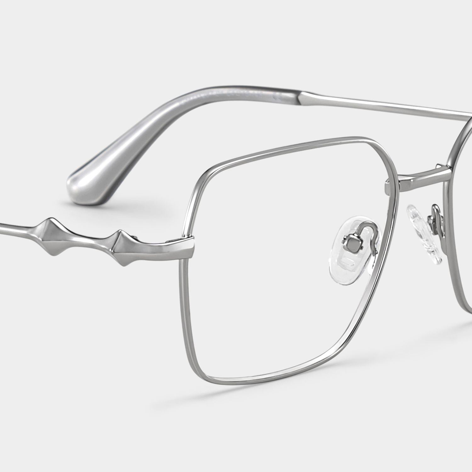 Kayla metal geometric glasses Frame Glasses Online | ZEELOOL4