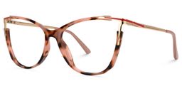 Yomary Cateye Pink-Tortoise Glasses1