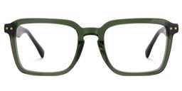 Vickerie Rectangle Green Glasses1