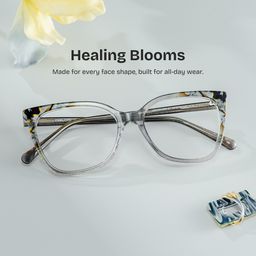 Jolie Gray Butterfly Glasses0