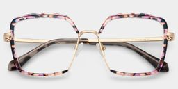 Cordaro Square Pink-Floral Glasses1