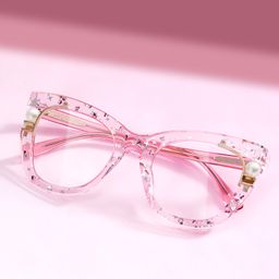 Pearl Cateye Pink Glasses0