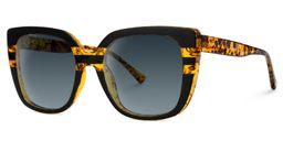 Brenda Square Tortoise Sunglasses1