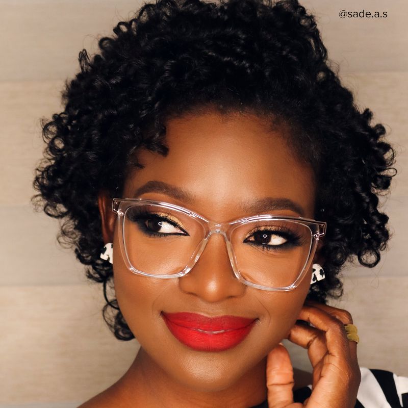 Krystle Square Clear Frame Glasses | ZEELOOL UK10